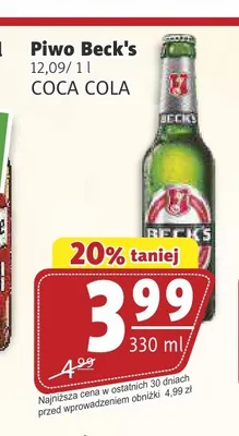 Piwo Beck's promocja w Prim Market