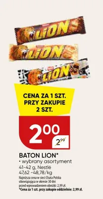 Baton lion wybrany asortyment promocja w Chata Polska
