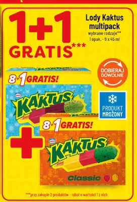 Lody Kaktus multipack Nestlé promocja w POLOmarket