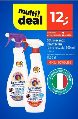 Odtłuszczacz Chanteclair różne rodzaje promocja w Dealz