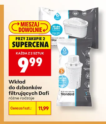 Wkład do dzbanków filtrujących Dafi promocja w Biedronka