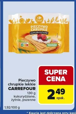 Pieczywo chrupkie lekkie kukurydziane, żytnie, pszenne promocja w Carrefour Express