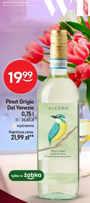 Wino Pinot Grigio Del Venezie wytrawne promocja w Żabka