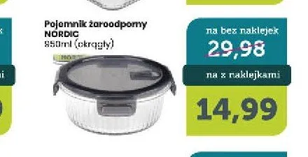 Pojemnik żaroodporny Ravi Decor Nordic 950 ml okrągły promocja w TOPAZ