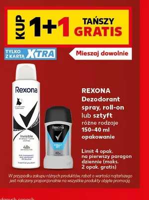 Dezodorant roll-on Rexona promocja w Kaufland