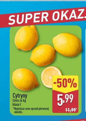 Cytryny promocja w Aldi