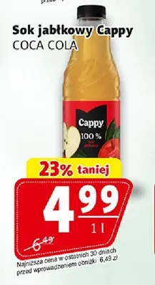 Sok jabłkowy Cappy promocja w Prim Market