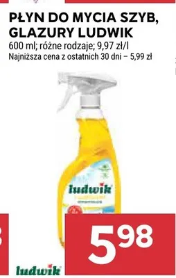 Płyn do mycia szyb, glazury Ludwik promocja w Stokrotka