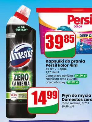 Płyn do mycia wc Domestos zero kamienia promocja w Dino