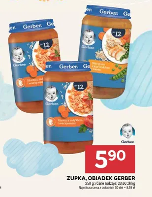 Obiadek Gerber Rosół z indykiem i warzywami promocja w Stokrotka