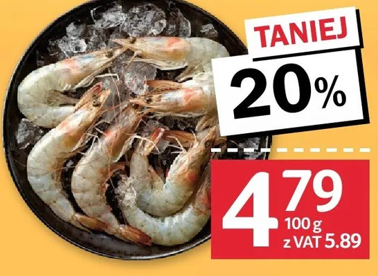 Krewetki białe surowe 30-40 promocja w Selgros