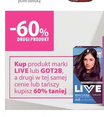 Farba do włosów Schwarzkopf Live promocja w Hebe