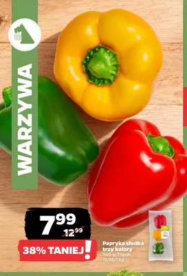 Papryka słodka trzy kolory promocja w Netto