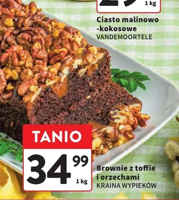 Brownie z toffie i orzechami promocja w Intermarche
