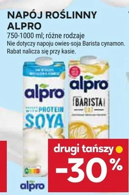 Napój roślinny Alpro promocja w Stokrotka