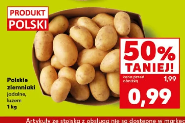 Ziemniaki polskie jadalne promocja w Kaufland