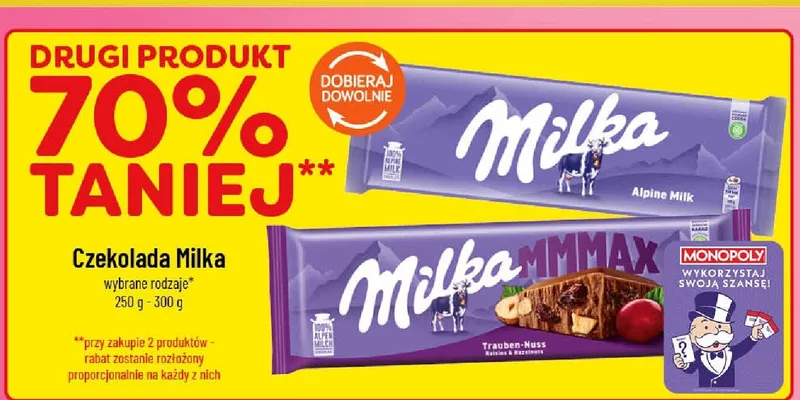 Czekolada wybrane rodzaje promocja w POLOmarket