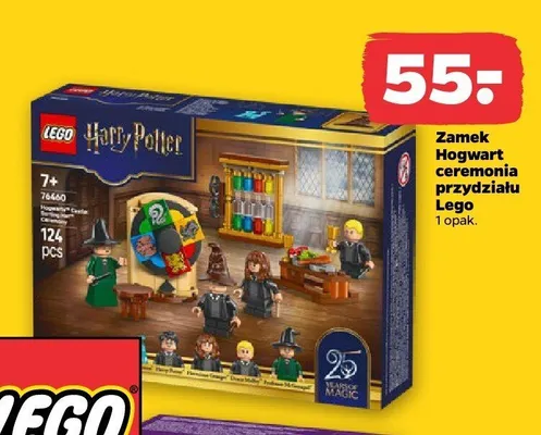 Klocki Harry Potter Zamek Hogwart ceremonia przydziału Lego promocja w Netto