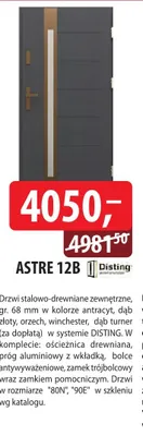 Drzwi stalowo-drewniane zewnętrzne Astre 12B promocja w Dobre Dla Domu