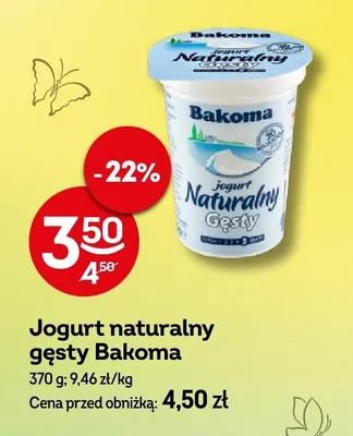 Jogurt naturalny gęsty promocja w Żabka