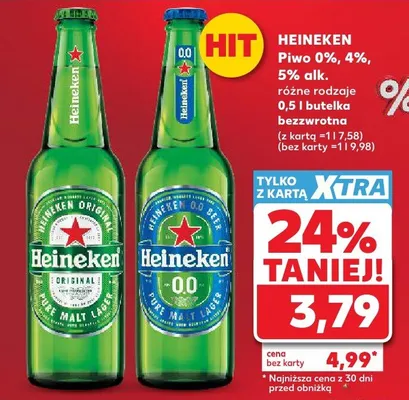 Piwo Heineken Original promocja w Kaufland