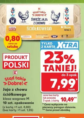 Jaja z chowu ściółkowego klasa wagowa M Stąd takie Dobre! promocja w Kaufland