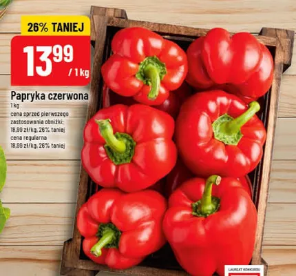 Papryka czerwona promocja w POLOmarket