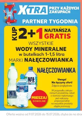 Woda mineralna delikatnie gazowana Nałęczowianka promocja w Kaufland
