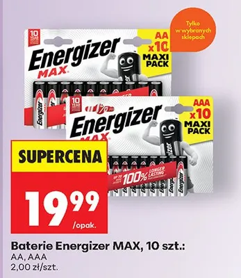 Baterie alkaliczne MAX AAA promocja w Biedronka