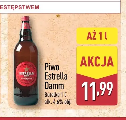 Piwo Estrella Damm promocja w Aldi