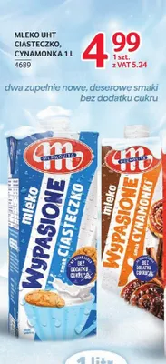 Mleko UHT Ciasteczko Cynamonka Mlekovita 1 l promocja w Selgros