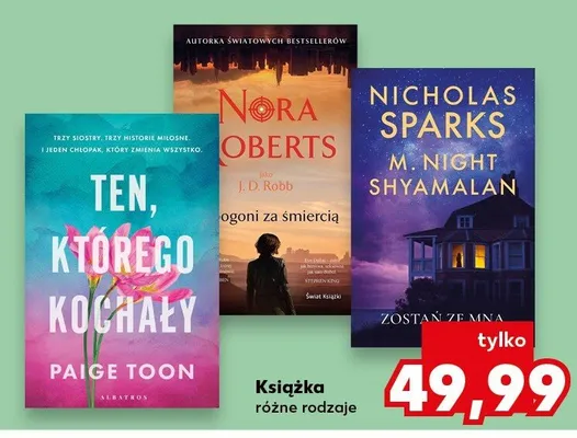 Książka różne rodzaje promocja w Kaufland