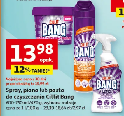 Spray, piana lub pasta do czyszczenia promocja w Auchan