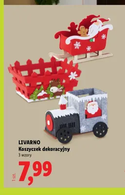 Koszyczek dekoracyjny Livarno promocja w Lidl