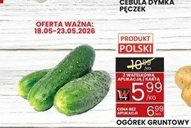 Ogórek gruntowy polski promocja w Wafelek