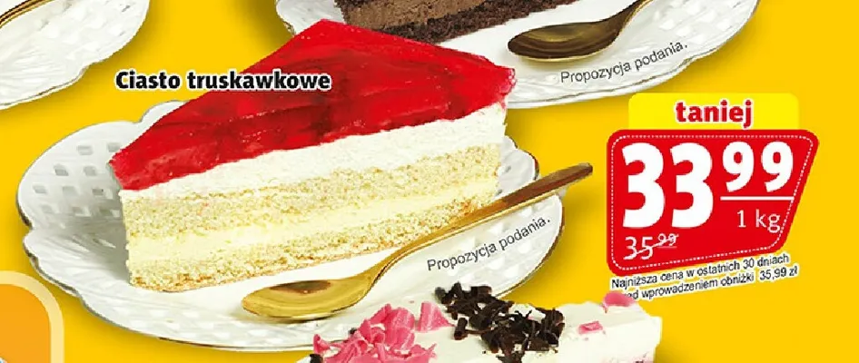 Ciasto truskawkowe Banasiak promocja w Prim Market