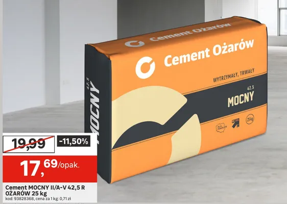 Cement mocny II/A-V 42,5 R promocja w Leroy Merlin