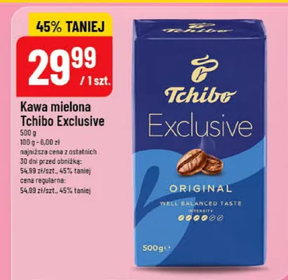 Kawa mielona Tchibo Exclusive promocja w POLOmarket