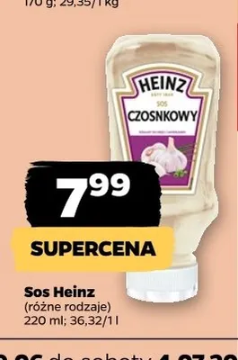 Sos czosnkowy Heinz promocja w Netto