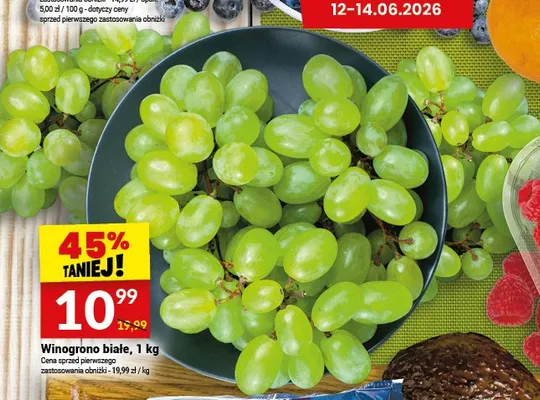 Winogrono białe promocja w Twój Market