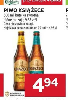 Piwo Książęce promocja w Stokrotka