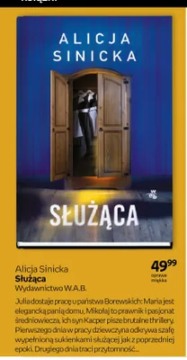 Książka Służąca Alicja Sinicka promocja w Empik