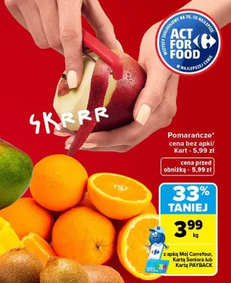 Pomarańcze na sok promocja w Carrefour