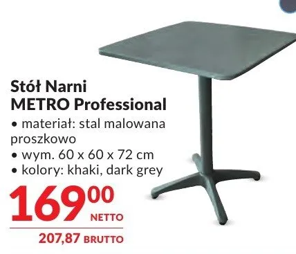 Stół Narni METRO Professional promocja w Makro