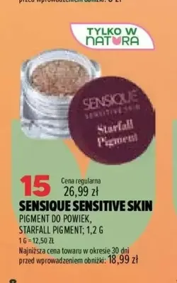 Pigment do powiek Starfall Pigment Sensique Sensitive Skin promocja w Drogerie Natura