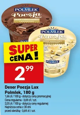 Deser poezja lux wybrane rodzaje promocyjne promocja w Twój Market