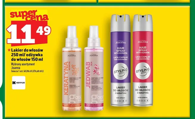 Odżywka do włosów w sprayu Joanna Keratyna promocja w TOPAZ