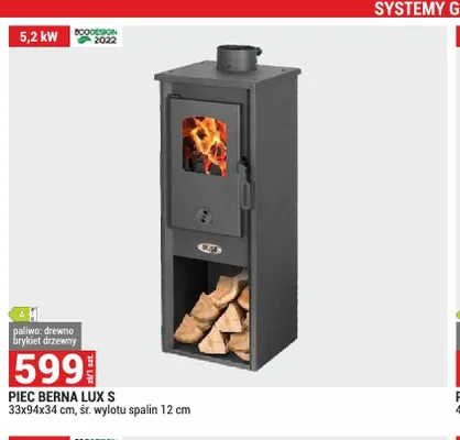 Piec Berna Lux S promocja w Merkury Market