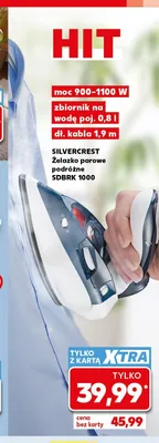 Żelazko parowe podróżne Silvercrest SDBRK 1000 promocja w Kaufland