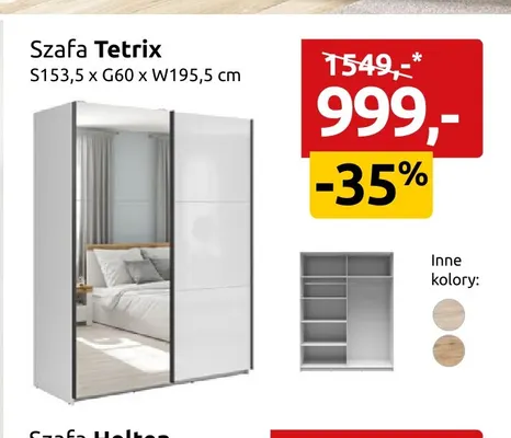 Szafa Tetrix promocja w Black Red White